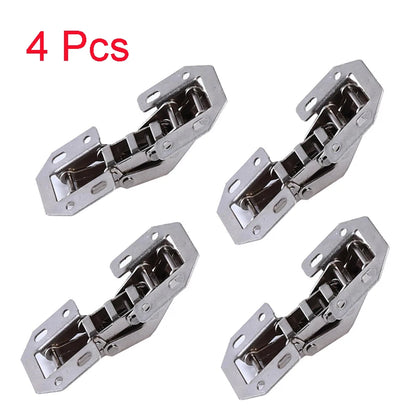 4/10pcs Cabinet Hinge 90 Degree 3/4in No-Drilling Hole Cupboard Door Hinges Soft/Hard