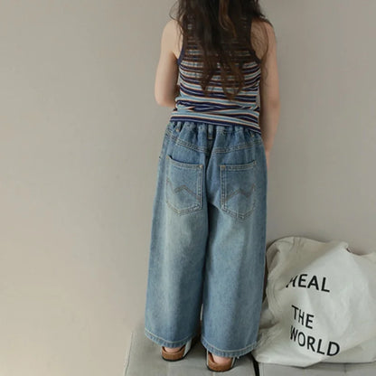 Kids Wide Leg Jeans