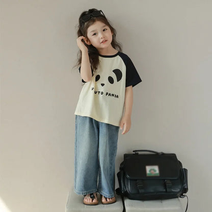 Kids Wide Leg Jeans