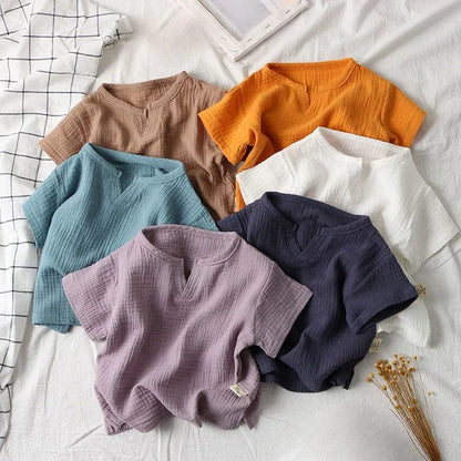 Summer Kids Solid T-Shirt