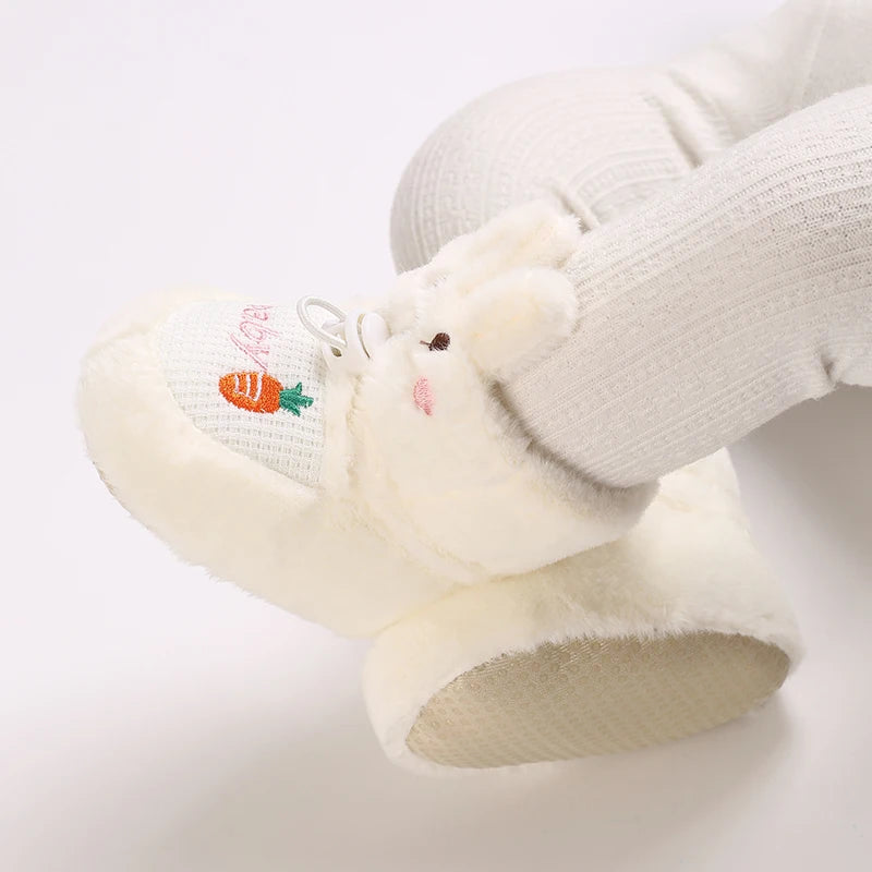 0-18 Winter Warm Fashion Cotton Shoes for Boys and Girls Snow Boots Soft and Comfortable Cartoon Casual Sneakers