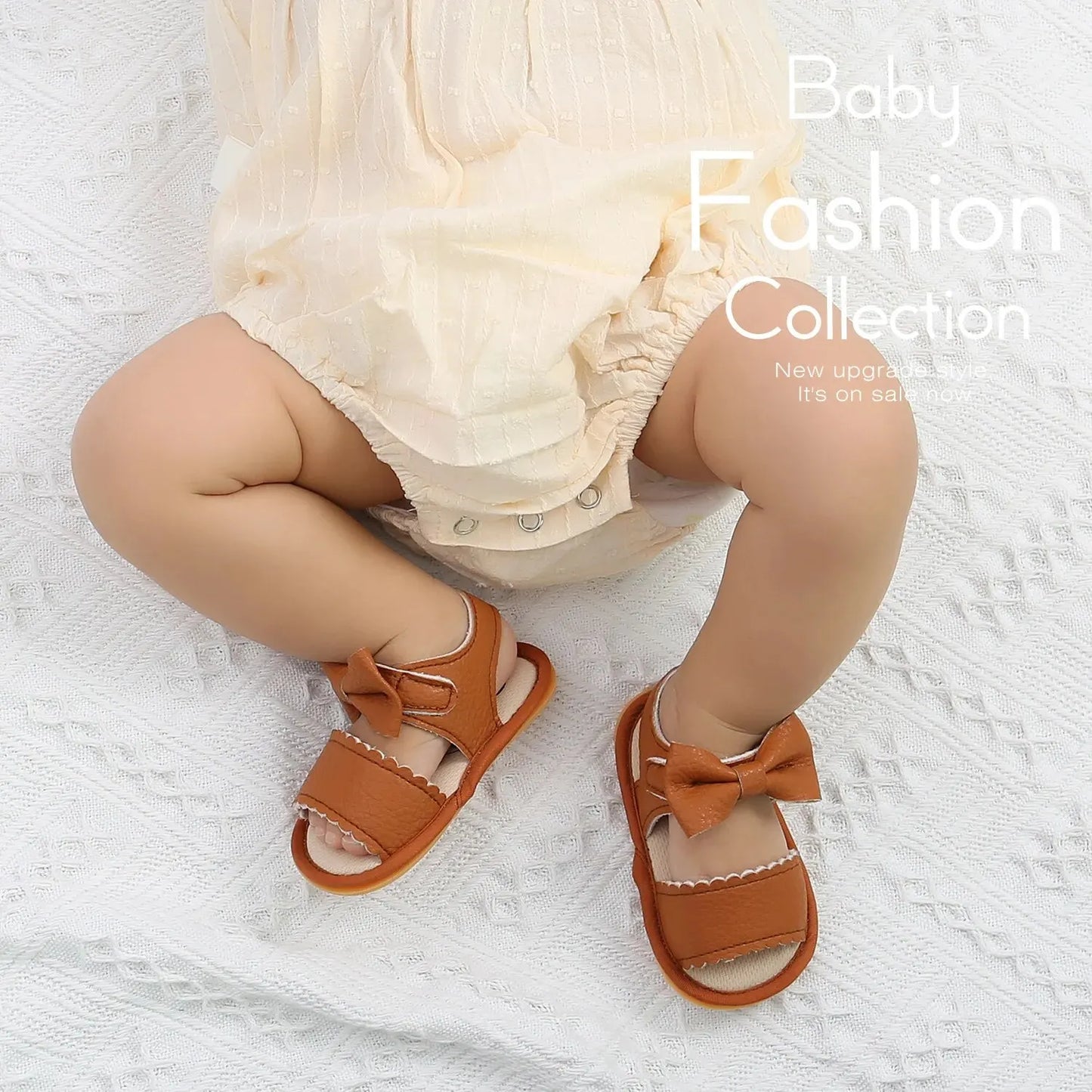 Meckior Summer Baby Shoes Toddler Flats Baby Sandals Soft Rubber Sole Anti-Slip