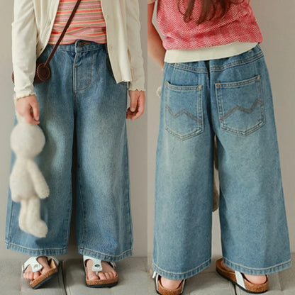 Kids Wide Leg Jeans