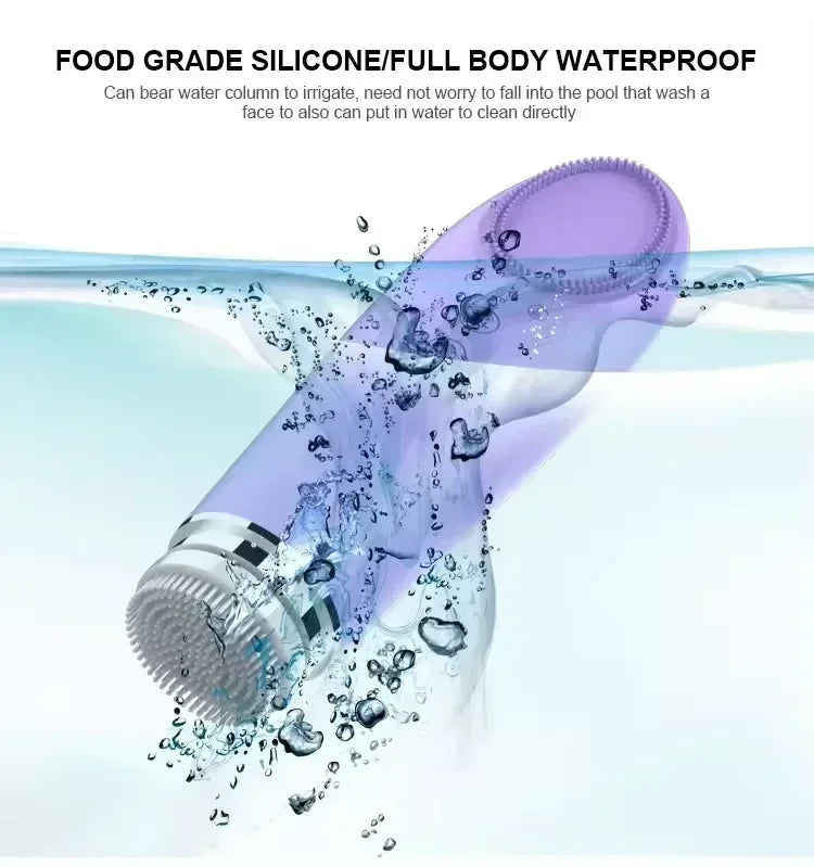 New Arrival Skin Cares Device Waterproofs Soft Silicones Facials Cleanings Brush Washings