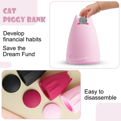 1PCS Cute Piggy Bank Silicone Cartoon Animals Money Bank For Girls And Boys Cash Collection