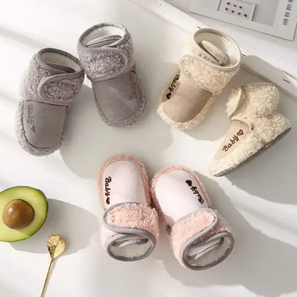 Warm Infant Toddler Crib Snow Boots Soft Comfortable Infant Girls Boys Anti-Slip Socks Slipper