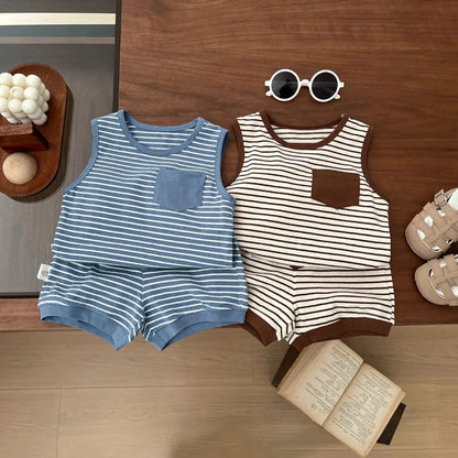 Kids Striped Summer Clothing Set
