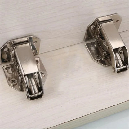 4/10pcs Cabinet Hinge 90 Degree 3/4in No-Drilling Hole Cupboard Door Hinges Soft/Hard