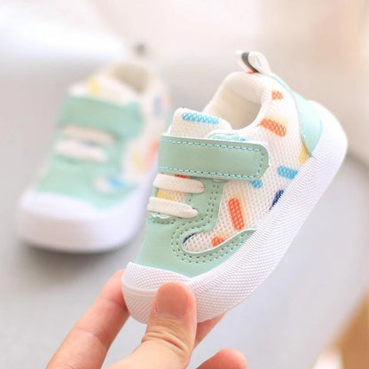 Baby Shoes Mesh Breathable Sneakers Newborn Boys Girls Soft Sole Anti-slip First Walker