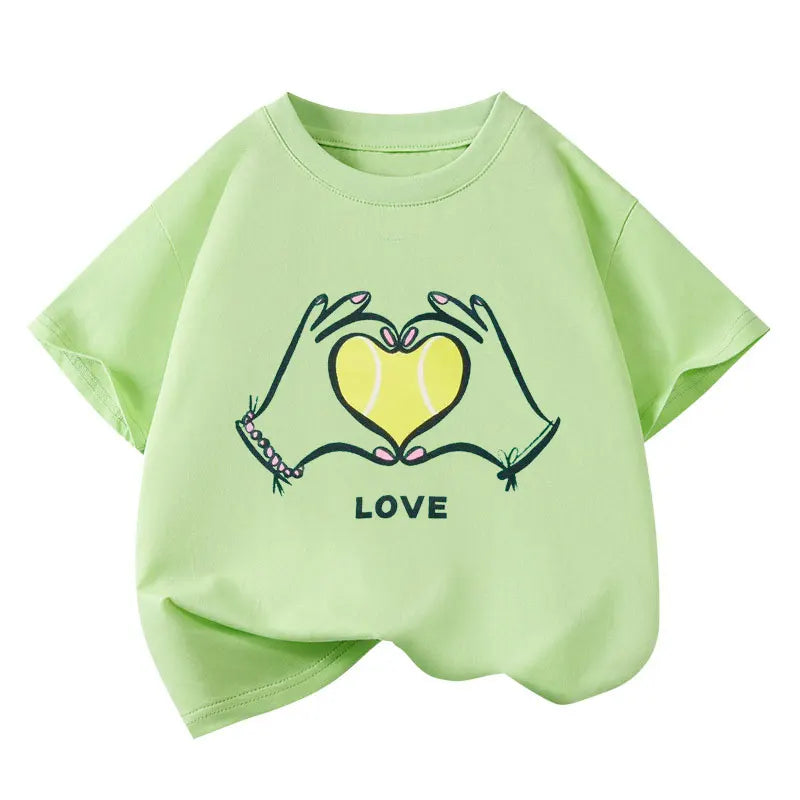 Kids Cartoon Print T-shirt