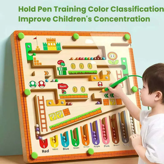 Children's Magnetic Maze Walking Ball Baby Concentration Training Writing Logic Thinking