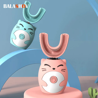 Sonic Electric Toothbrush Kids U-shaped Smart 360 Degrees Ultrasonic Tooth Brush Teeth Whitening