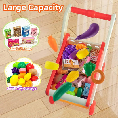 Kids Shopping Cart Play Set