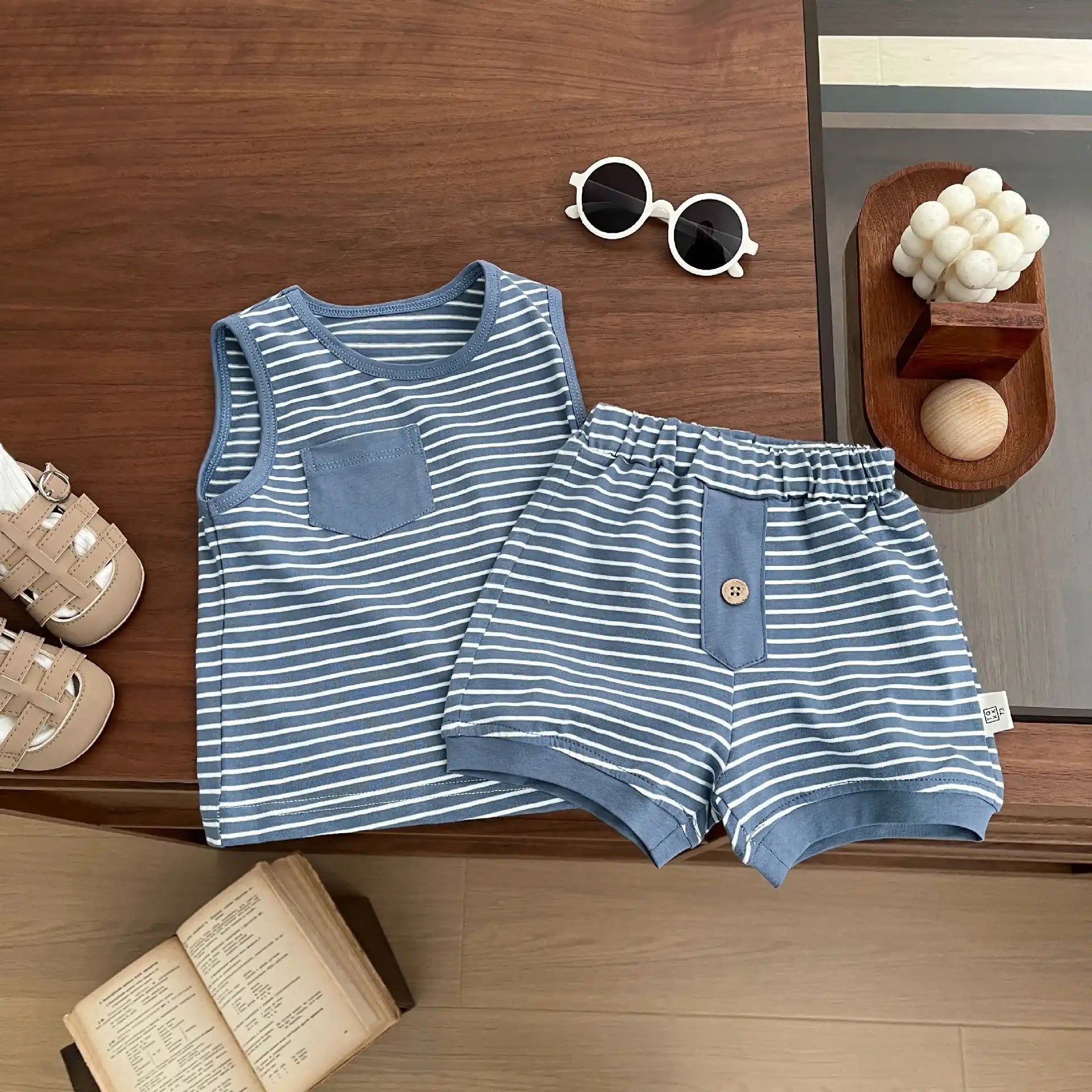 Kids Striped Summer Clothing Set