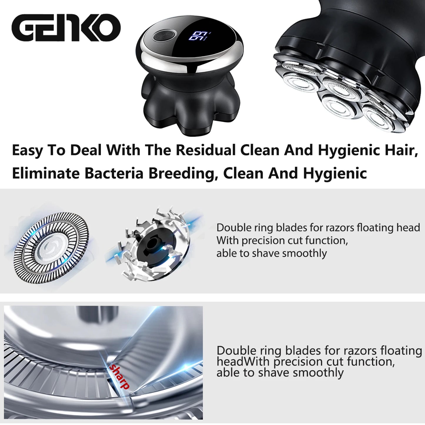 Cordless Head Shaver for Men