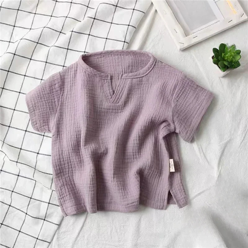 Summer Kids Solid T-Shirt