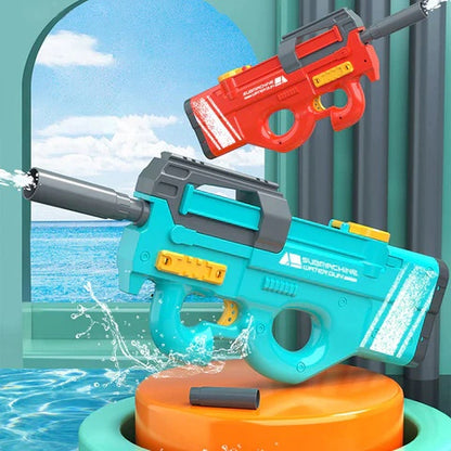 New P90 Electric Water Gun High-Tech Kids Toys Outdoor Beach Pool Large Capacity