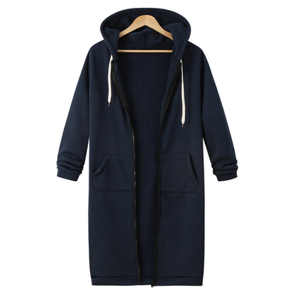 Hooded Fleece Long Jacket Women