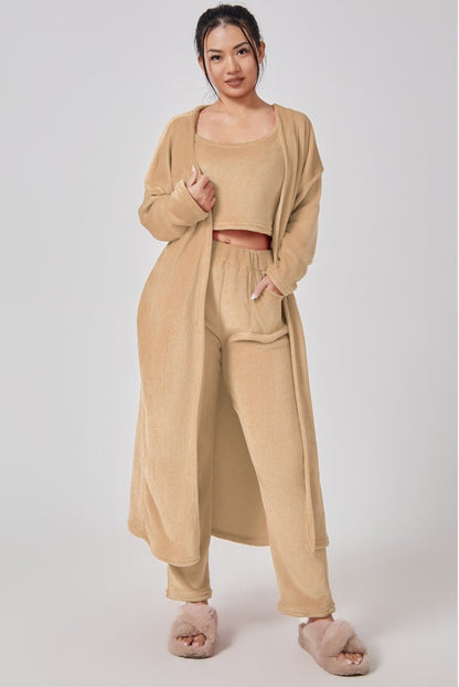 Cozy Pajama Set 3 Piece Lounge Set
