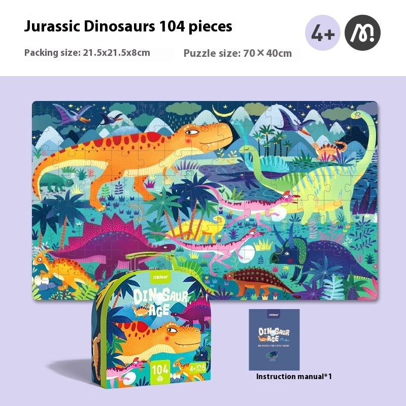 Plane Animal Puzzle Children's Puzzle Paper Toys One Piece