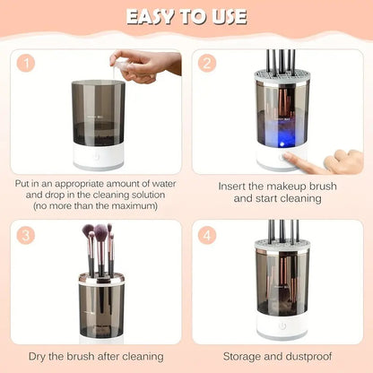 Makeup Brush Cleaner Automatic Rotating Makeup Brush Cleaner USB Portable