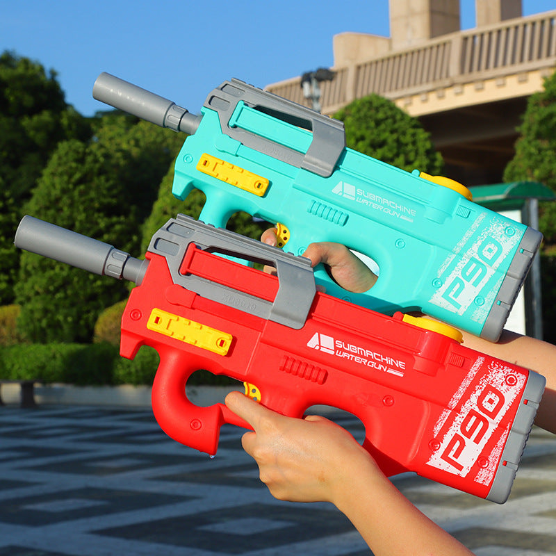 New P90 Electric Water Gun High-Tech Kids Toys Outdoor Beach Pool Large Capacity