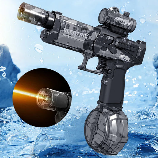 Fire Rat Electric Water Pistol Cool Light Full Automatic Water Spray Gun Summer Toy Sports